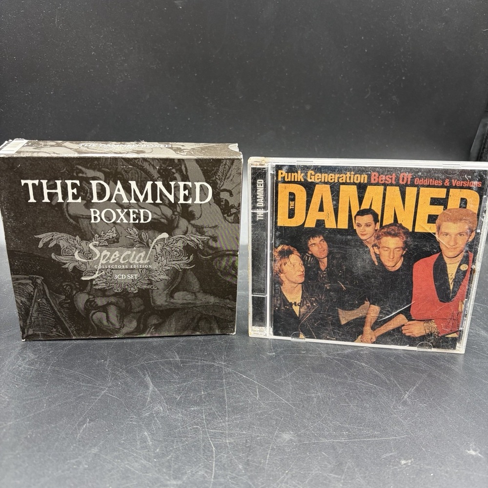 THE DAMNED - Boxed 3X CD Box Set / New Wave / Goth Rock / Punk